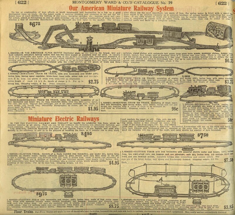 1930s toy train catalog