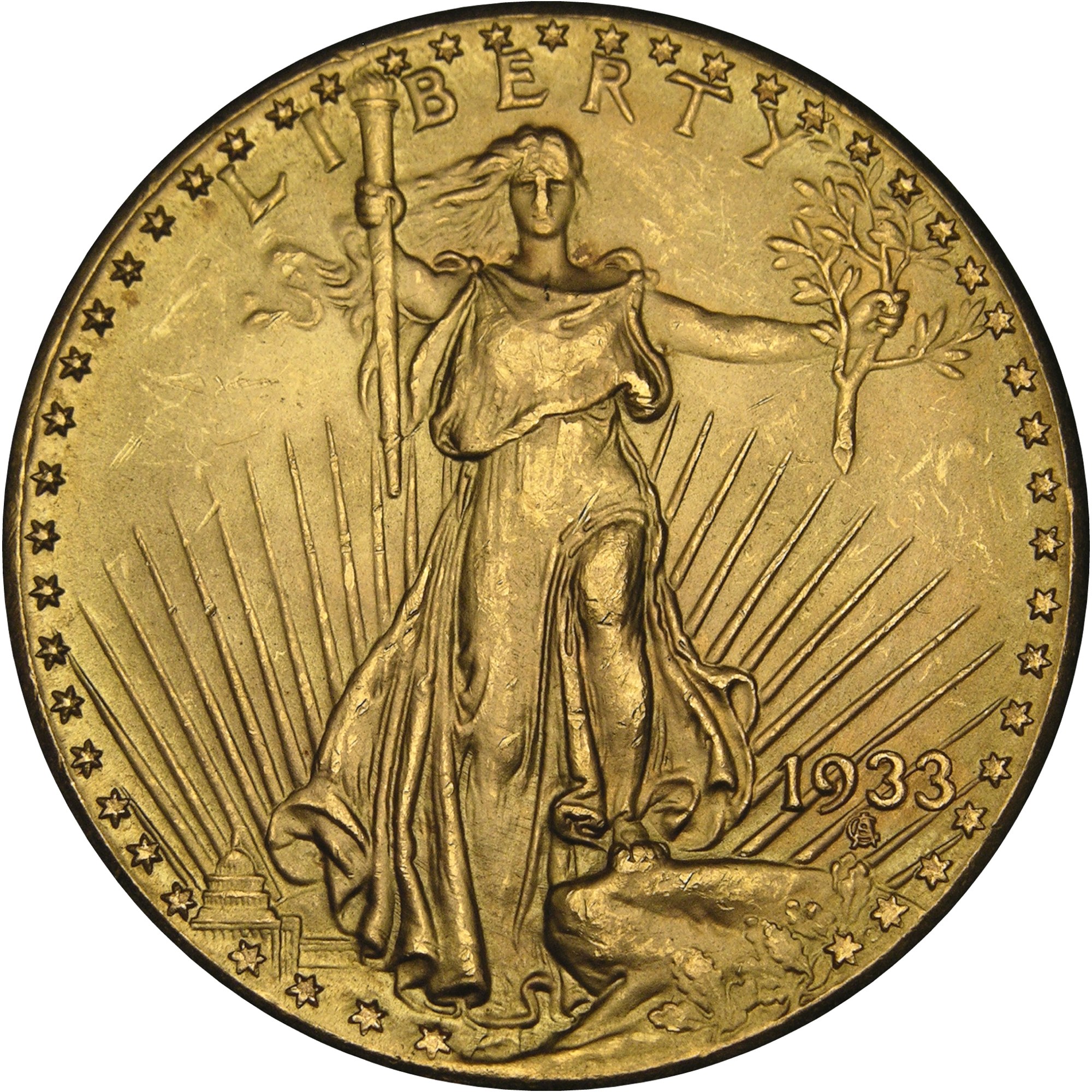 1933 Liberty Head gold coin