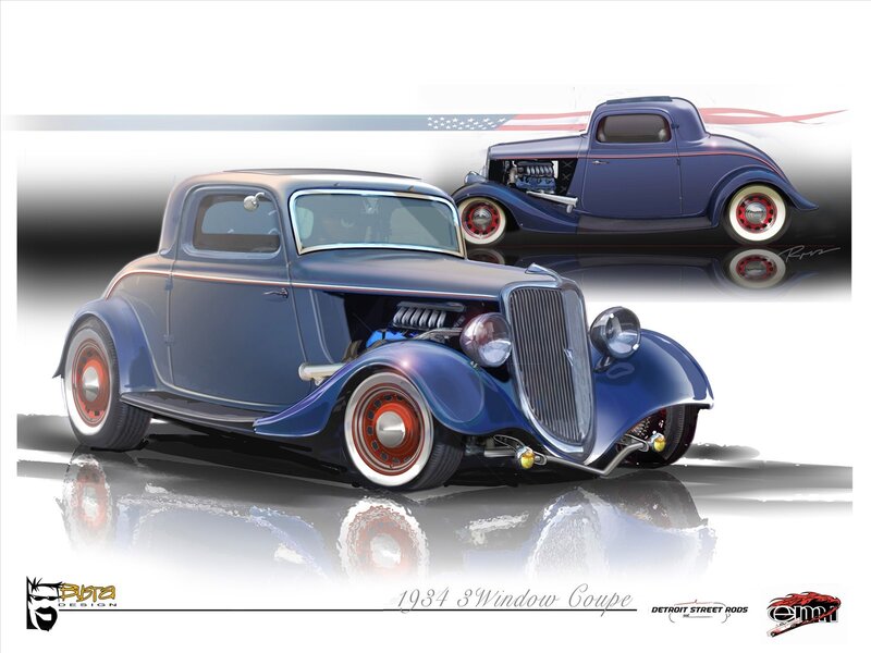 1934 3-Window Coupe Design