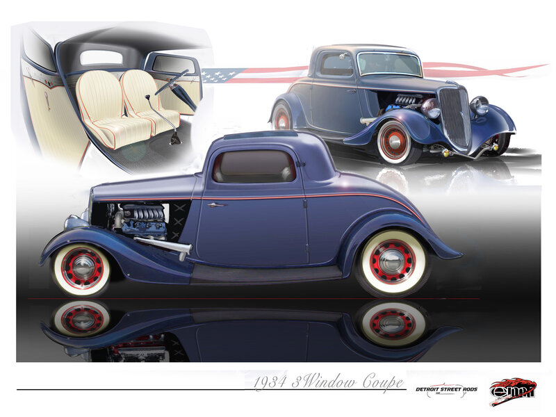 1934 Three-window Coupe
