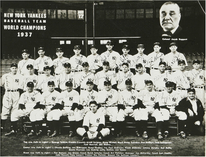 1937 Yankees World Champions