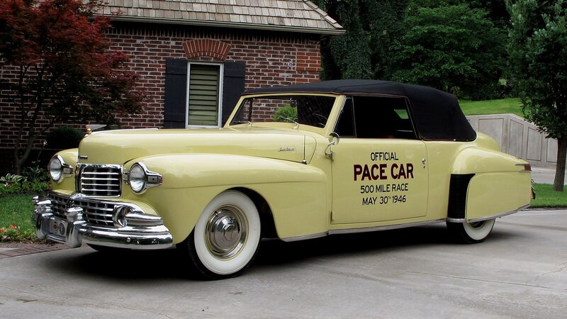 1946 pace car in driveway