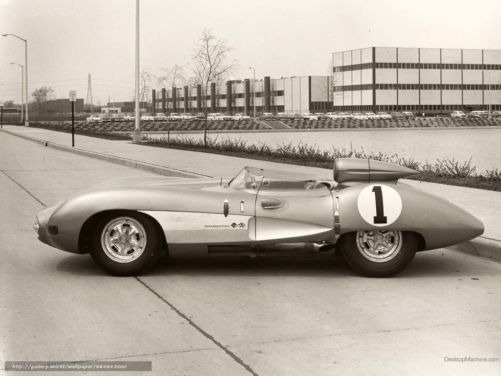1950s race car on display