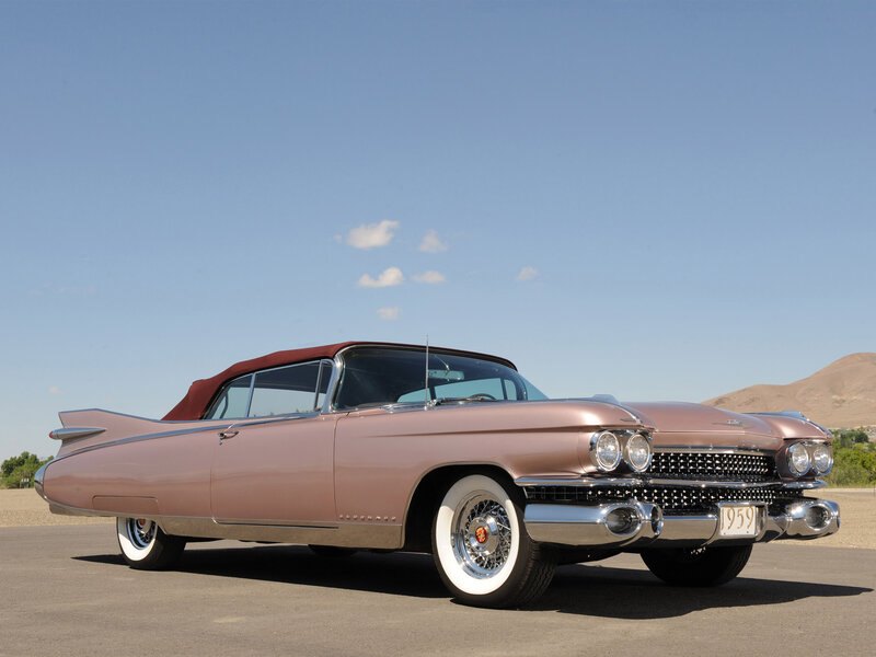 1959 Cadillac Convertible — Pink