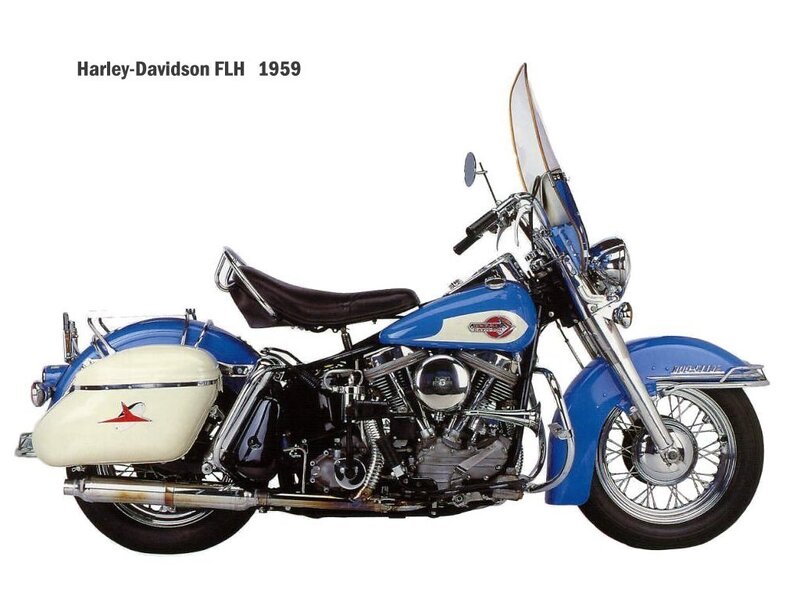 1959 Harley-Davidson FLH motorcycle