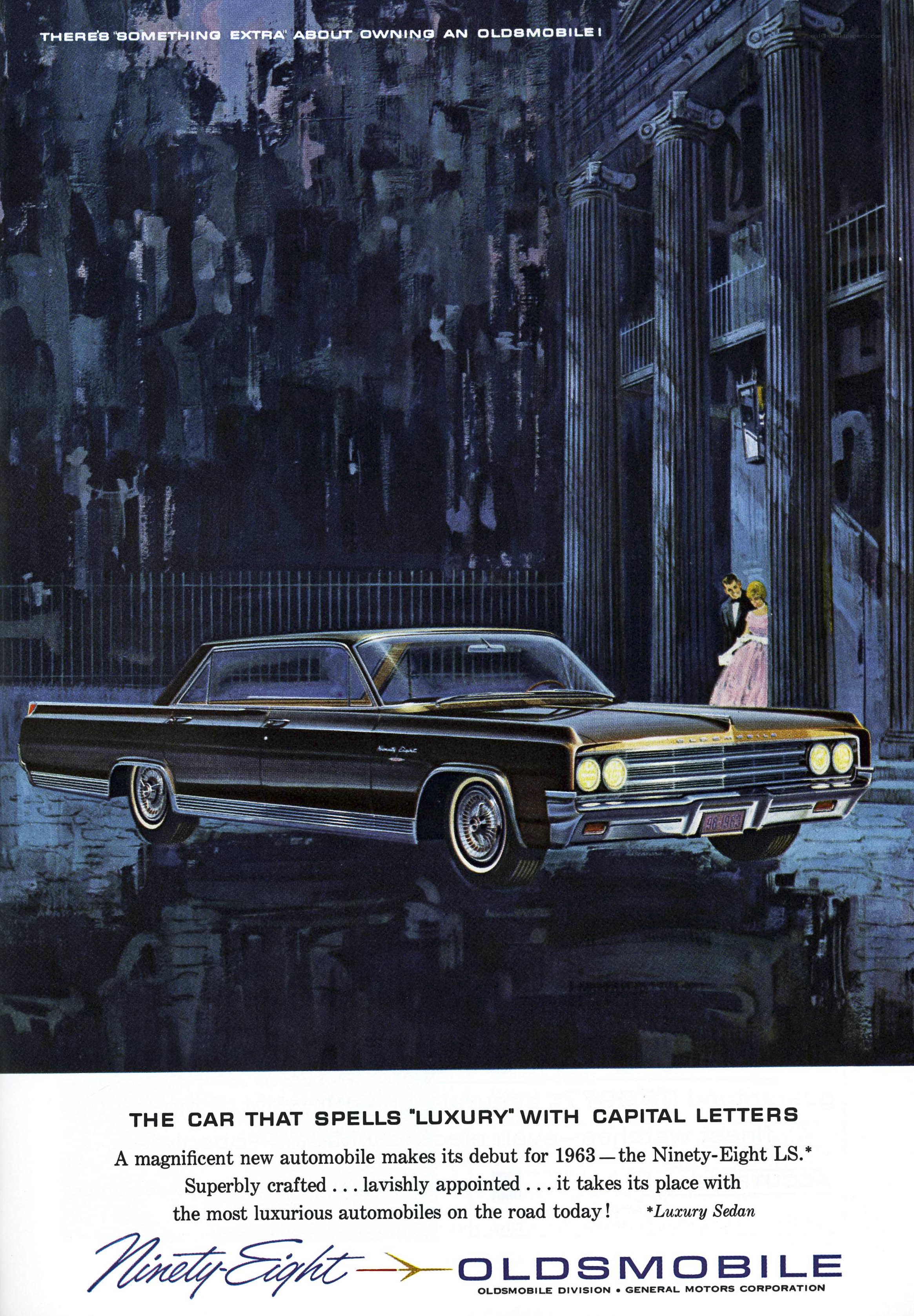 1963 Oldsmobile Ninety-Eight LS ad