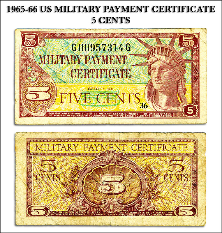1965-66 US Military Payment Certificate