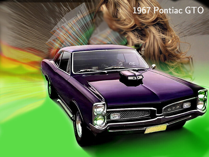 1967 Pontiac GTO Car — Purple