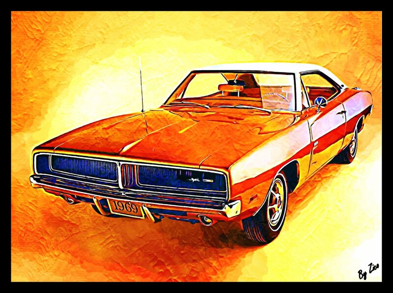1969 Dodge Charger — Orange