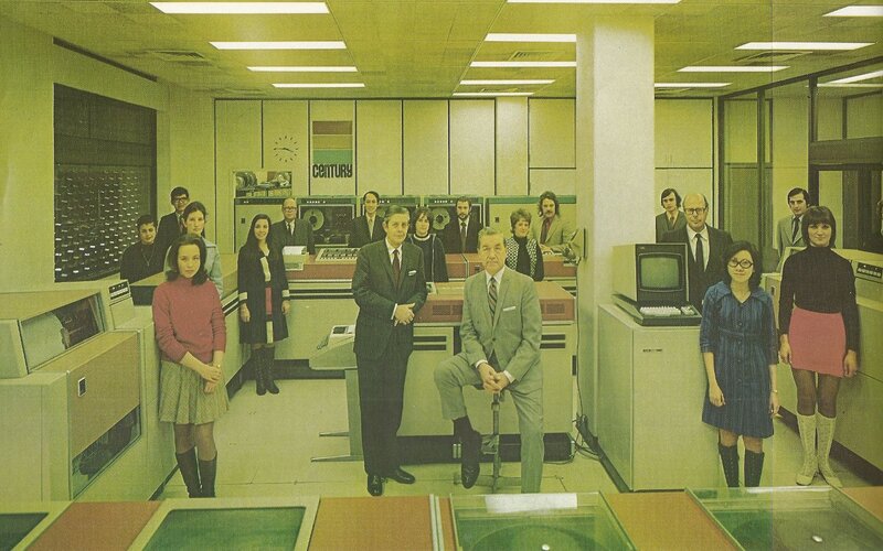 1970s computer lab team