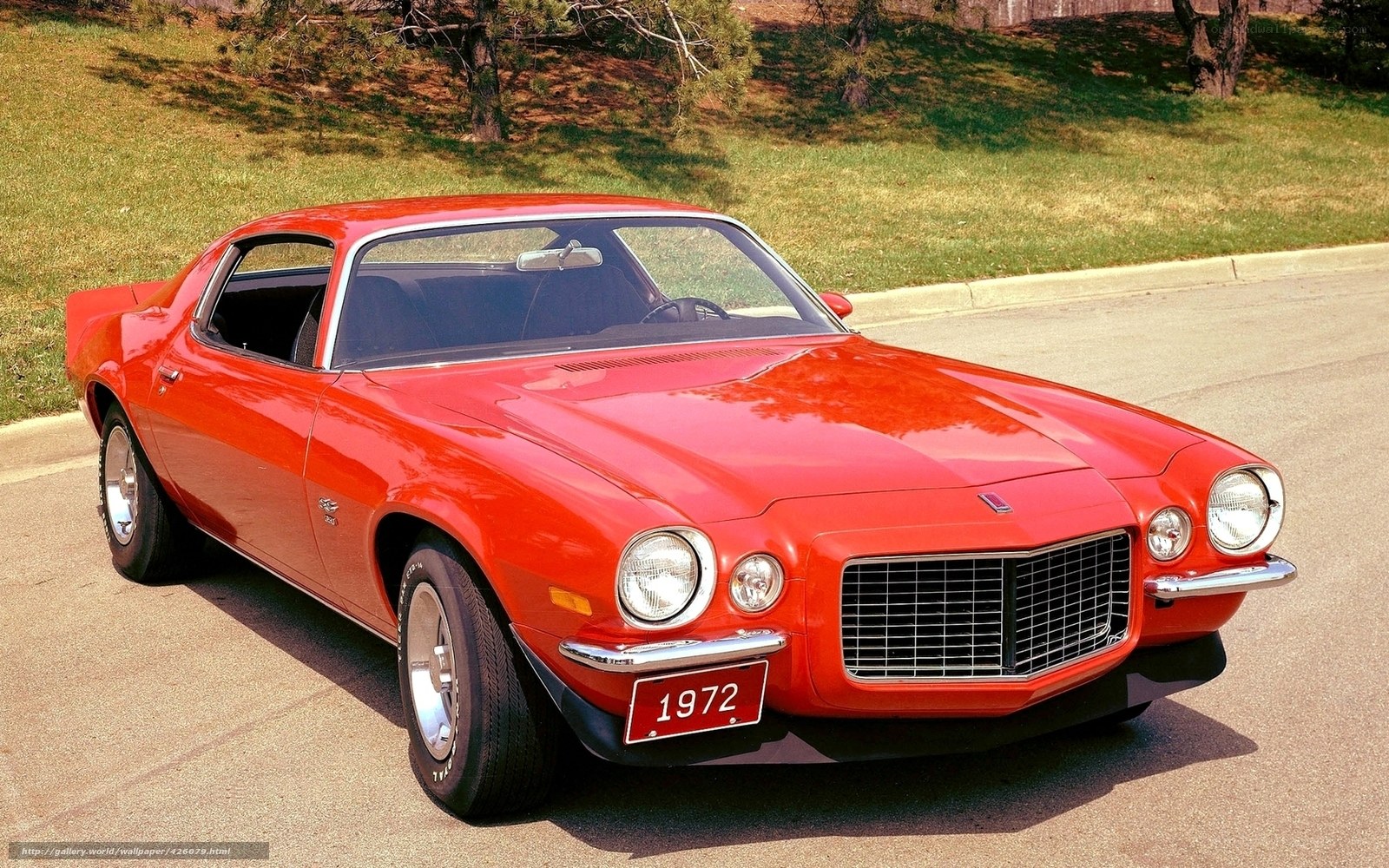 1972 red muscle car