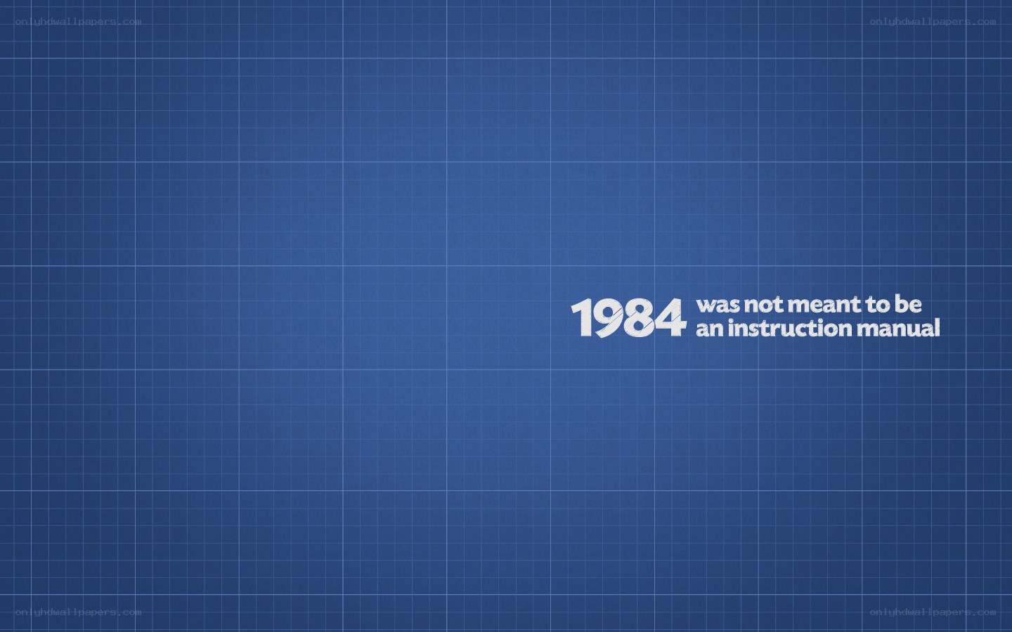 1984 not an instruction manual