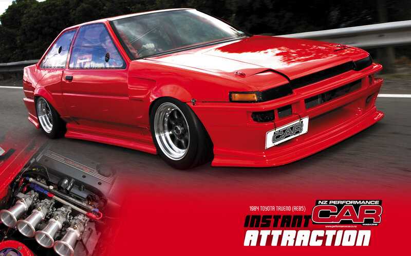 1984 Toyota Trueno on track