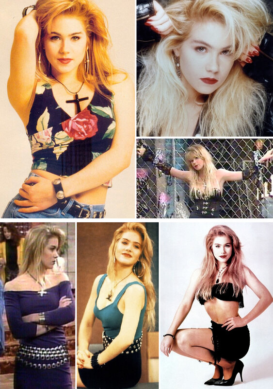 1990s pop star collage