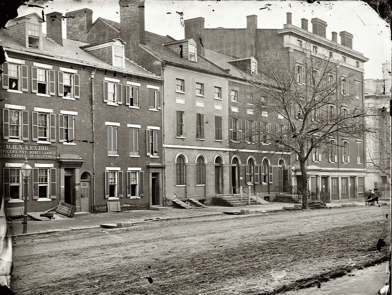 19th-century urban street scene