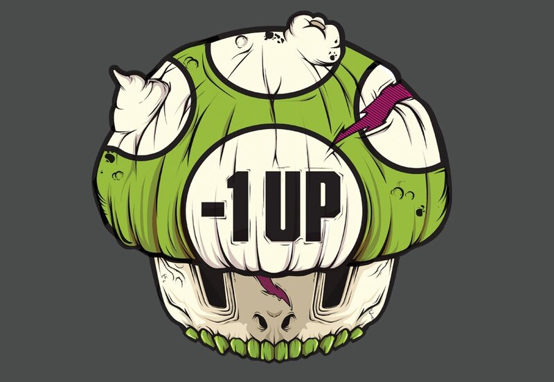 -1UP game logo