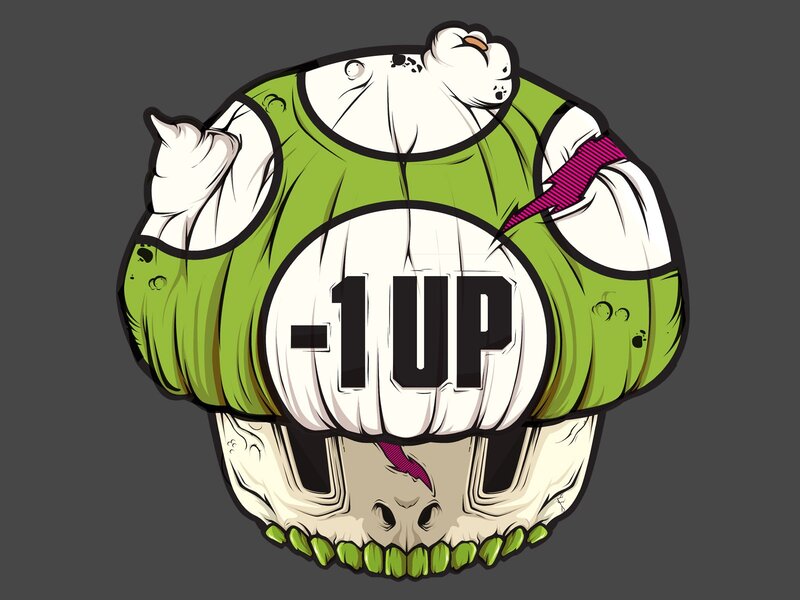 -1UP mushroom character