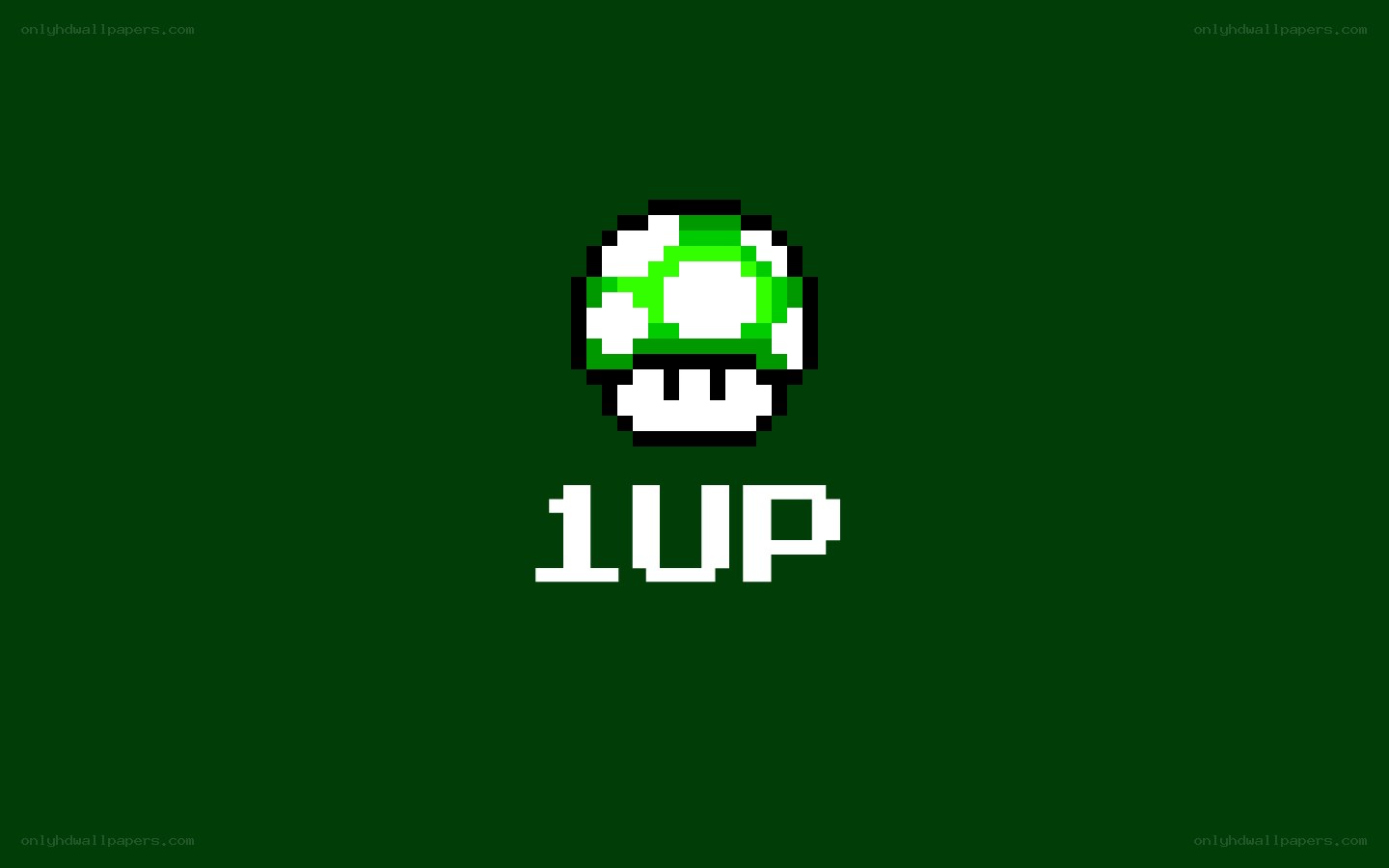 1UP mushroom pixel art