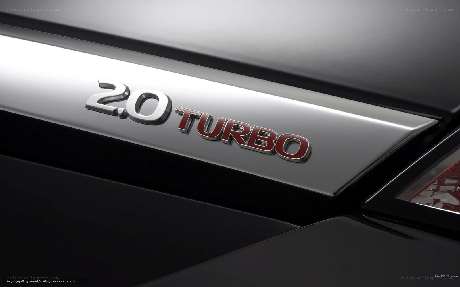 2.0 Turbo car badge