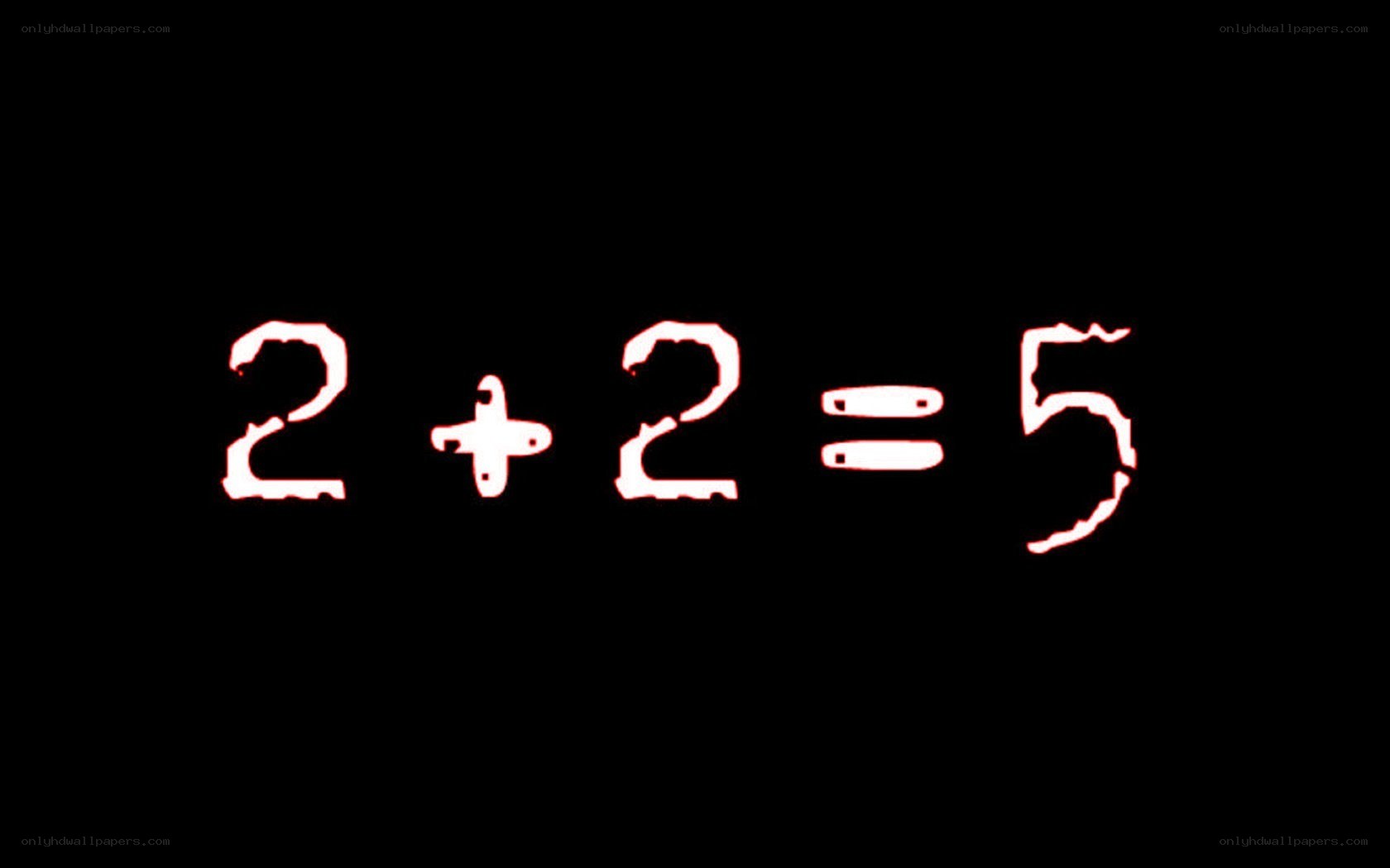 2 + 2 = 5 math equation