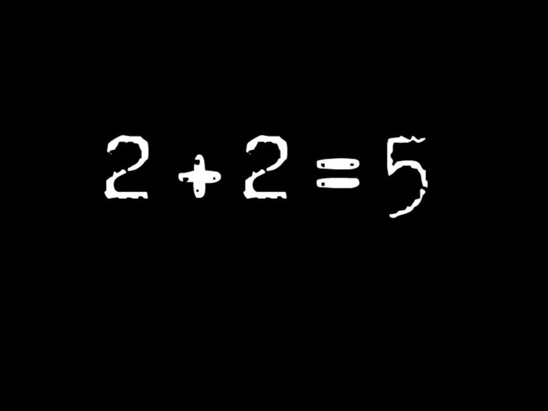 2 + 2 = 5 math statement