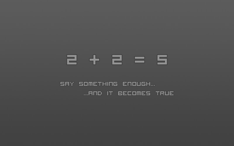 2 + 2 = 5 screen