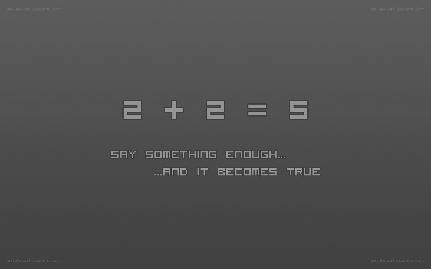 2 + 2 = 5 screen