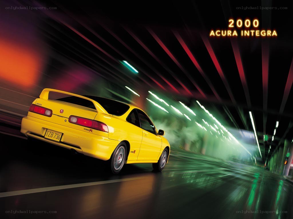 2000 Acura Integra in motion