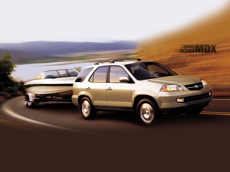 2001 Acura MDX towing boat