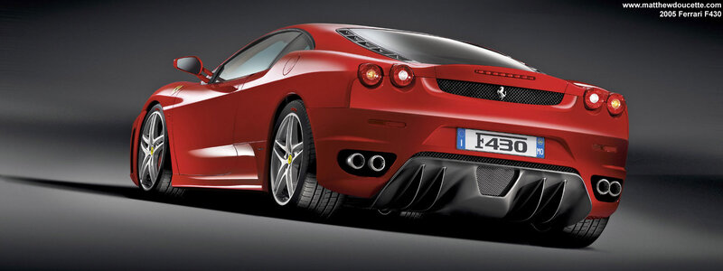 2005 Ferrari F430 rear view