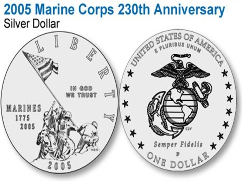 2005 Marine Corps Silver Dollar