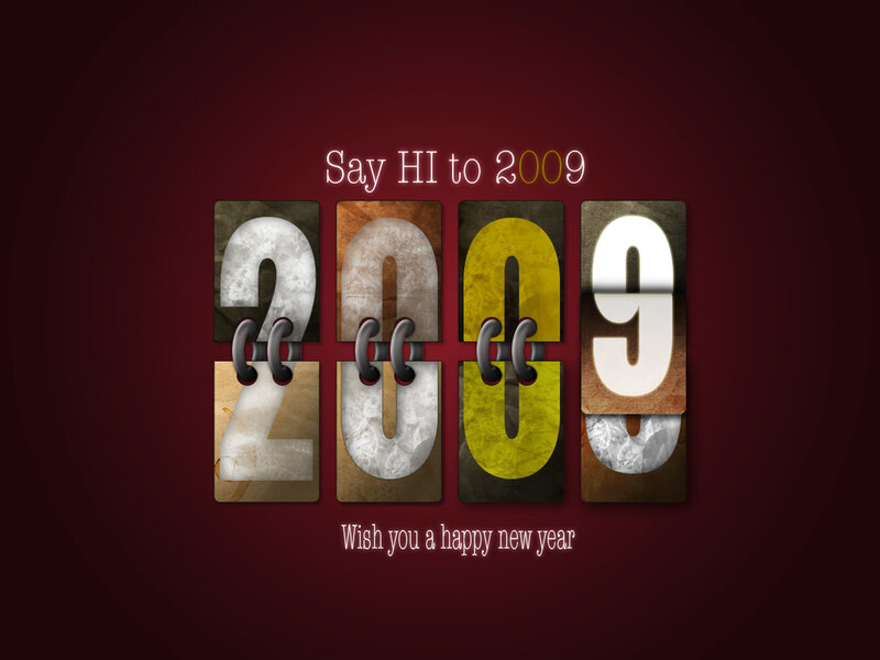 2009 Calendar Numbers