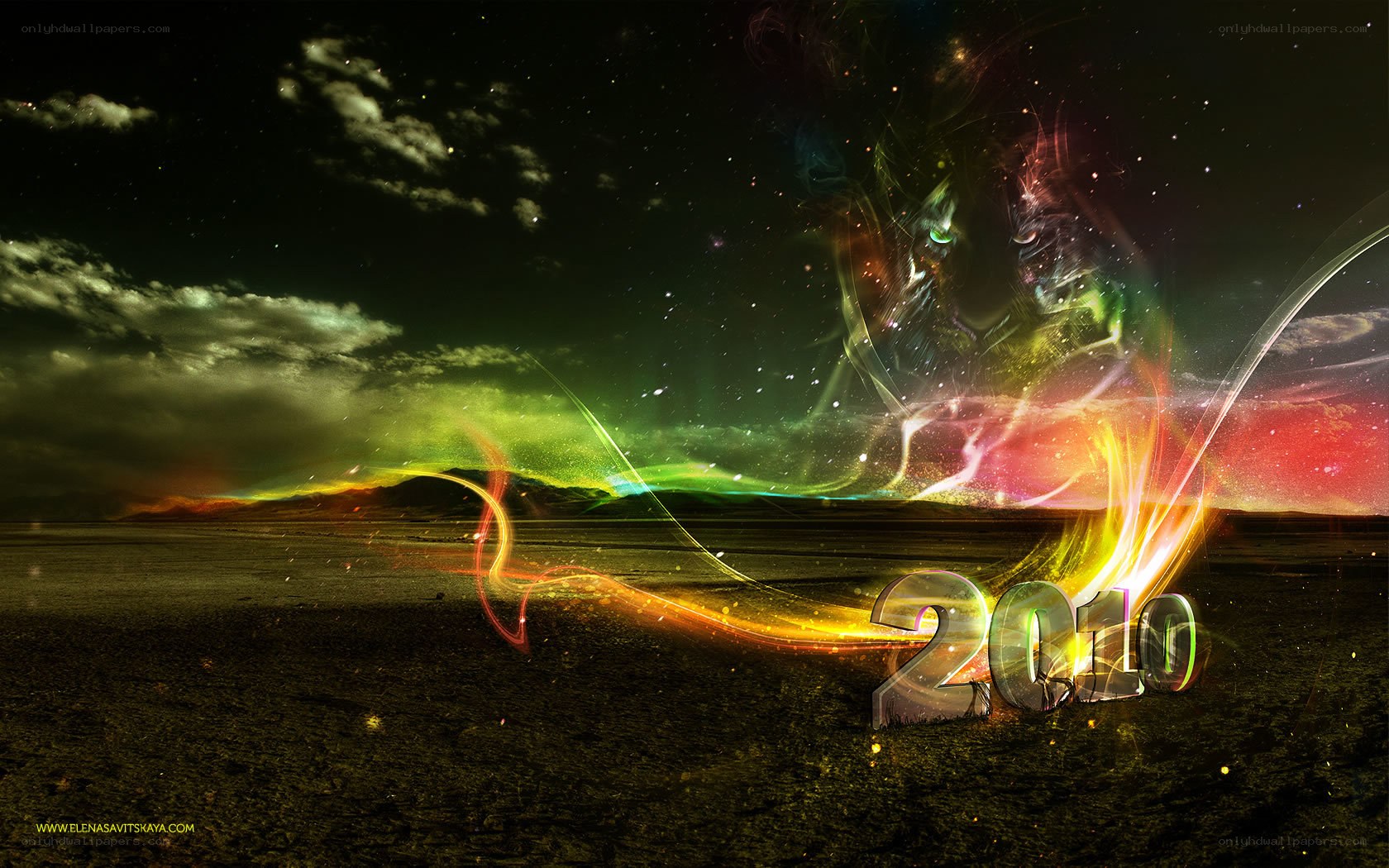 2010 abstract landscape