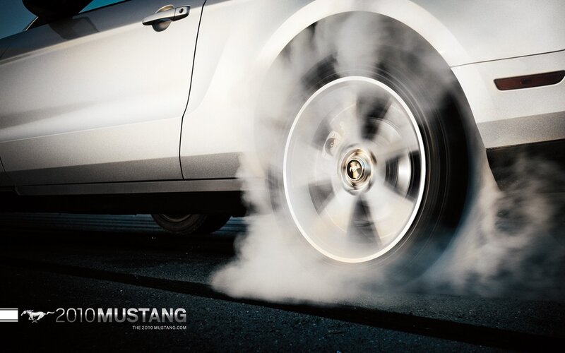 2010 Mustang burnout