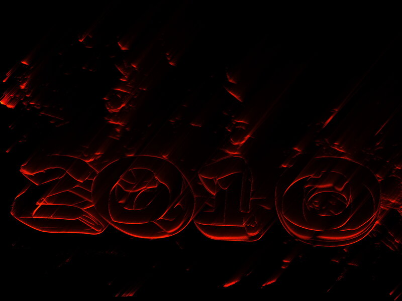 2010 red glowing text