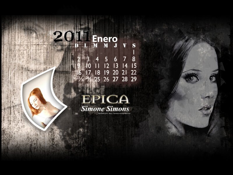 2011 calendar with woman