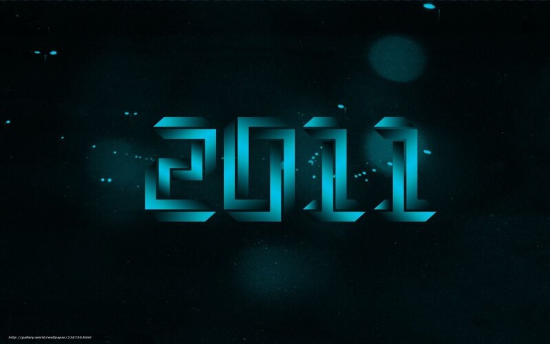 2011 futuristic text