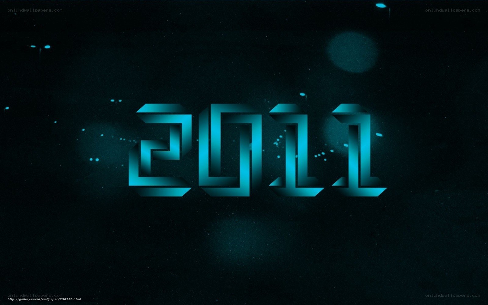 2011 futuristic text