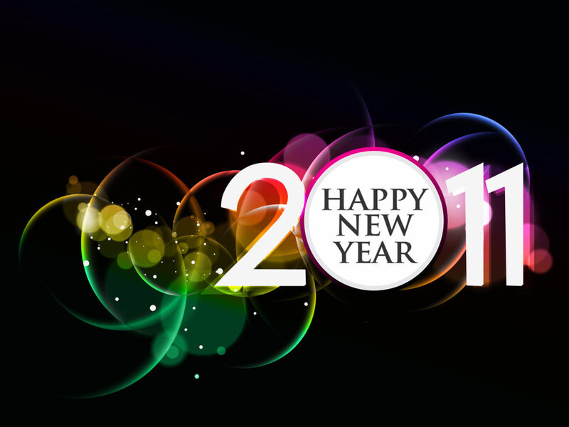 2011 New Year Graphic — Black