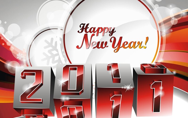 2011 New Year Graphic — Red