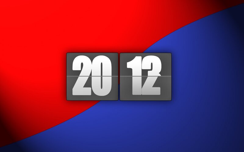 2012 calendar flip