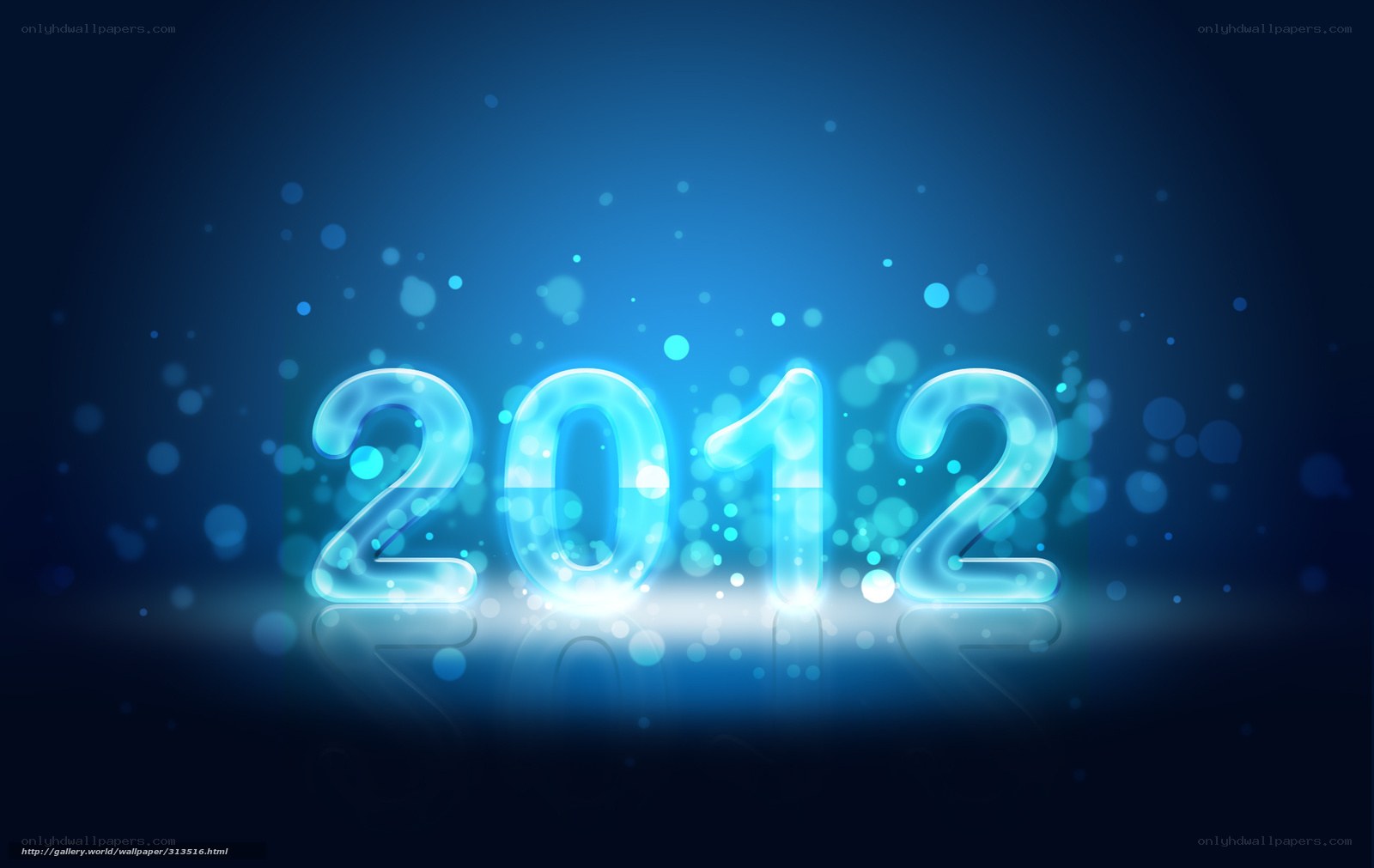 2012 glowing numbers