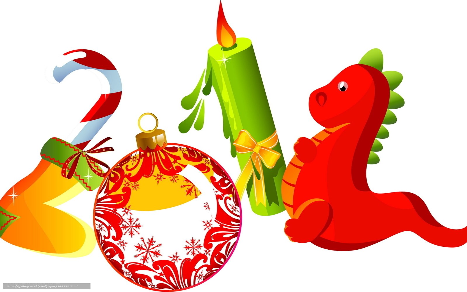 2012 holiday illustration