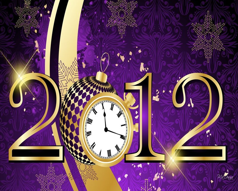 2012 New Year Clock