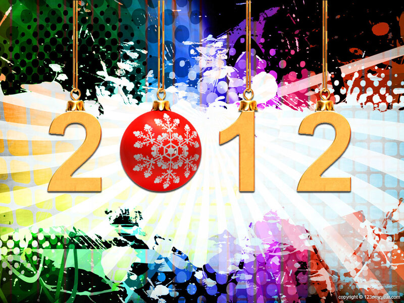 2012 New Year Decoration — Red, Festive