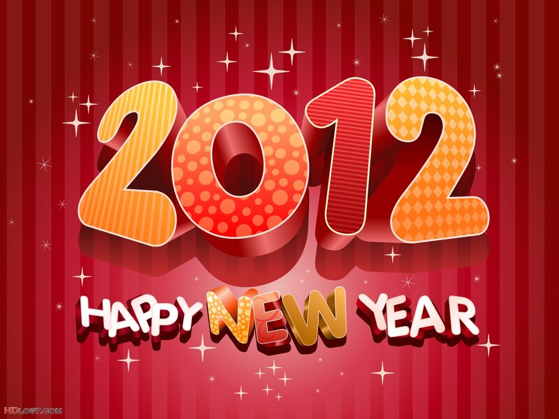 2012 New Year Text