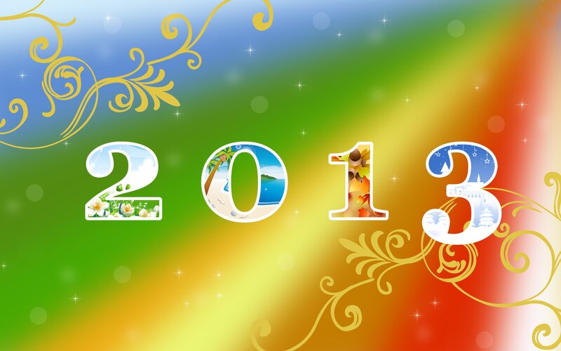 2013 Calendar Graphic — Green