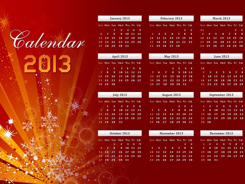 2013 Calendar