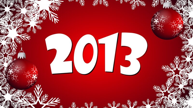 2013 Holiday Graphic — Red, Festive