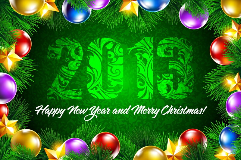 2013 Holiday Greeting — Green, Festive